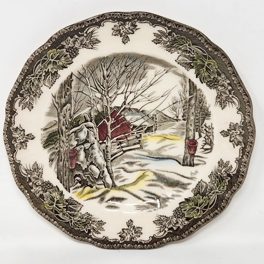 Johnson Bros The Friendly Village Sugar Maples Bread Plate 6.25" Made in England